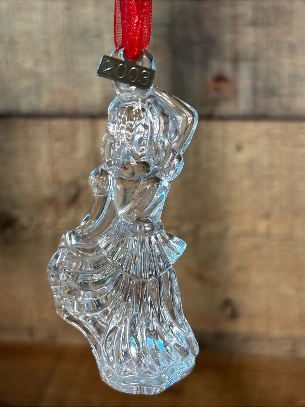 Waterford Crystal 12 Days of Christmas Ornament 9 Ladies Dancing 2003 W/Box